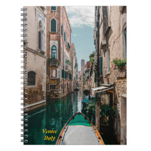 Caderno Espiral Veneza Itália Cidade Flutuante