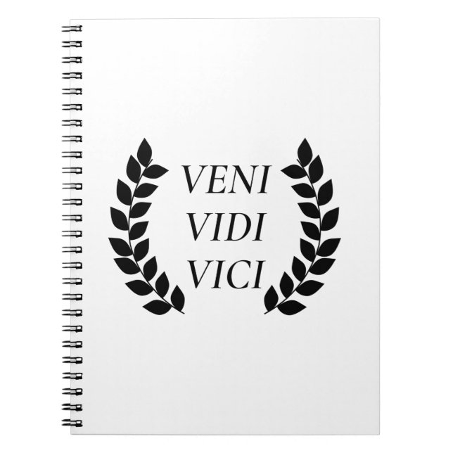 Caderno Espiral Veni Vidi Vici (Frente)
