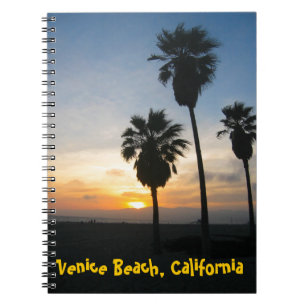 Caderno Espiral Venice Beach California Sunset