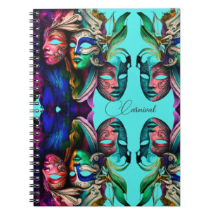 Caderno Espiral Venice Carnival Mask