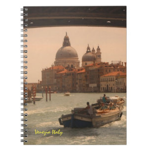 Caderno Espiral Venice Itália Grande Canal Vintage