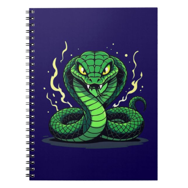 Caderno Espiral Venomous Snake – Danger and Precision (Frente)
