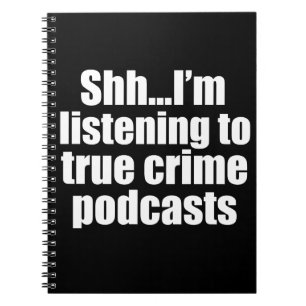 Caderno Espiral Ventilador do Podcast do Crime Verdadeiro Engraça