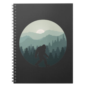 Caderno Espiral  Ventilador Sasquatch da Floresta Bigfoot
