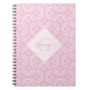 Caderno Espiral Ventiladores De Deco De Arte Monogramas Preparam-S