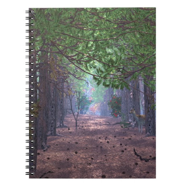 Caderno Espiral Vento no notebook Pines (Frente)