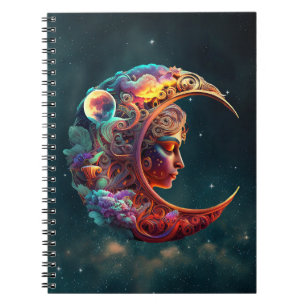 Caderno Espiral Vento selvagem dentro do logotipo