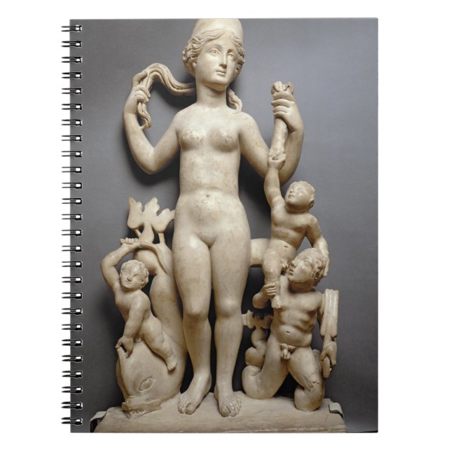 Caderno Espiral Venus com putti, um triton e um golfinho, romanos, (Frente)