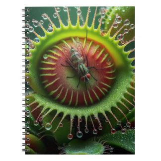 Caderno Espiral Venus Flytrap Floral Whimsical Plant