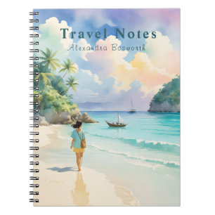 Caderno Espiral Verão personalizado no notebook Beach Viagem -