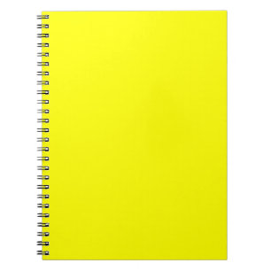 Caderno Espiral Verdadeiro apagão amarelo de cor de fluxo pronto p