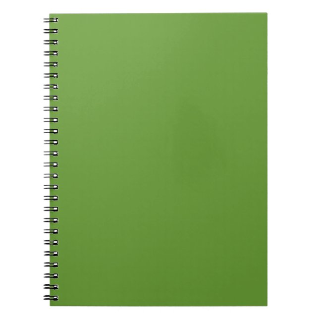 Caderno Espiral Verde Abacate (Frente)