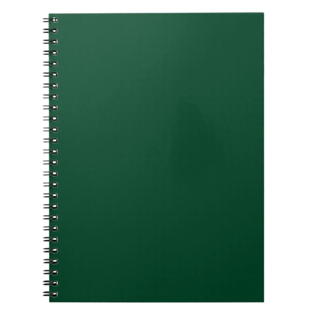 Caderno Espiral Verde-corrida britânico (cor sólida) (Frente)