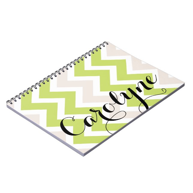 Caderno Espiral Verde-divisa | Notebook Personalizado (Left Side)