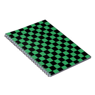 Caderno Espiral Verde e preto verificados