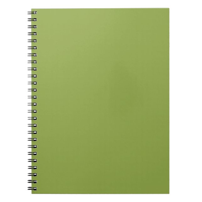 Caderno Espiral Verde Lima Moderado Cor Sólida (Frente)