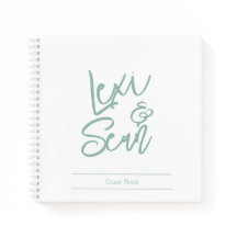 Caderno Espiral Verde Oliva para Chá de Noiva