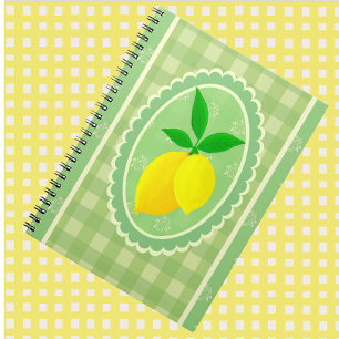 Caderno Espiral Verde-Primavera amarelo-limão-ensolarado