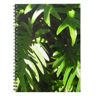 Caderno Espiral Verde tropical