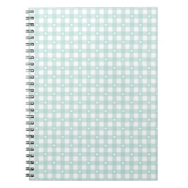 Caderno Espiral Verdes Verificações Menta