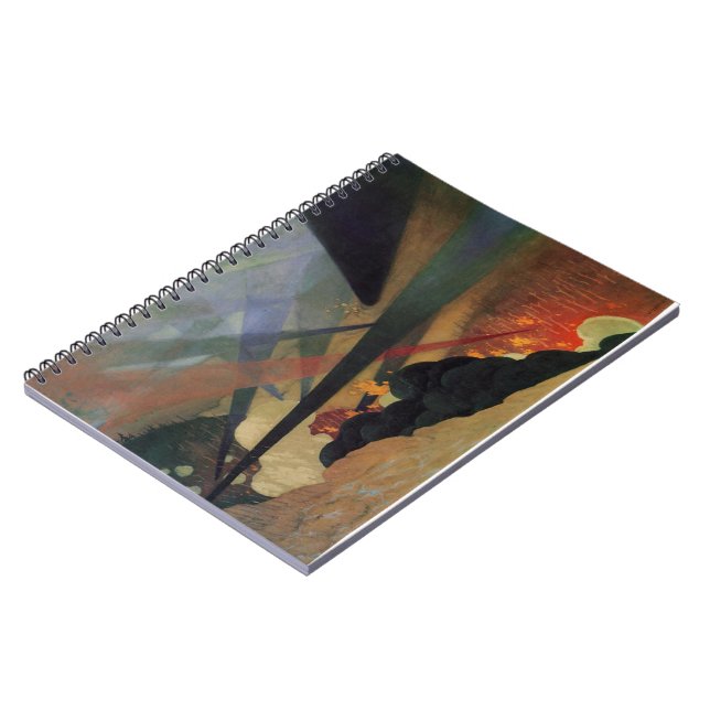 Caderno Espiral Verdun (1ª Cena de Batalha da Guerra Mundial) (por (Left Side)