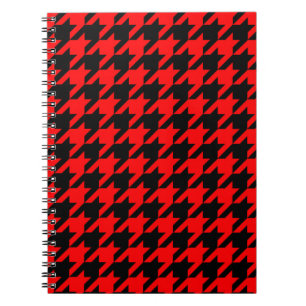 Caderno Espiral Verificação de Tonalidade Vermelha e Preta