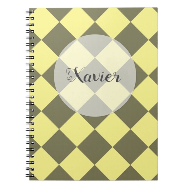 Caderno Espiral Verificadores Coloridos - Banana Nut (Frente)