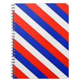 Caderno Espiral Vermelho Branco e Azul Strike