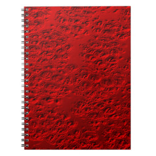 Caderno Espiral Vermelho danificado
