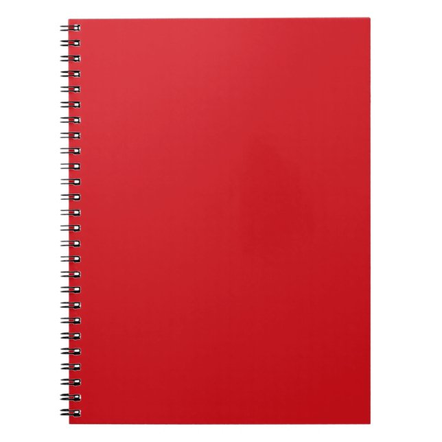 Caderno Espiral Vermelho puro (Frente)