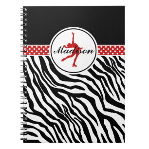 Caderno Espiral Vermelho seu patinagem artística conhecido do