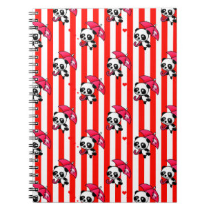 Caderno Espiral Vermelho White Stripes Cugado
