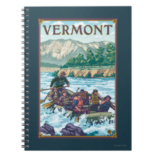 Caderno Espiral VermontRiver que transporta a cena