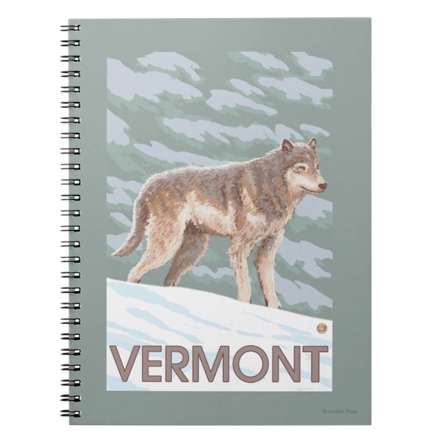 Caderno Espiral VermontWolf Scene (Frente)