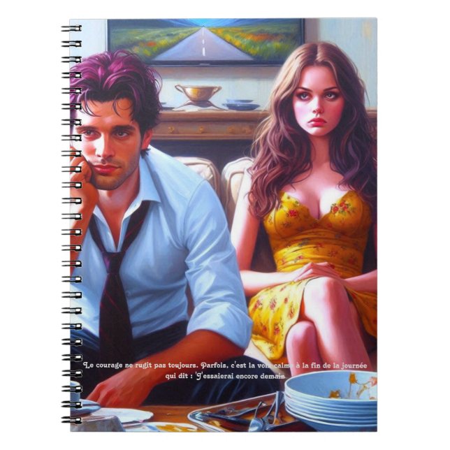 Caderno Espiral  - Vers l’Inconnu, avec Confiance (Frente)