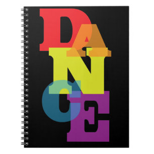 Caderno Espiral Vertical da dança do arco-íris