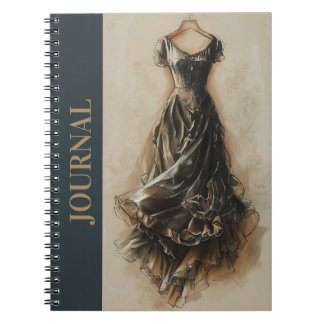 Caderno Espiral Vestido Negra Negra Fashionista no LBD