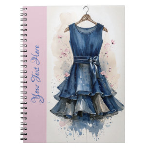 Caderno Espiral Vestido Preto Clássico Vitoriano Transparente