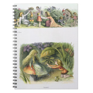 Caderno Espiral Vestindo os duendes do bebê, e rejeitado! ,