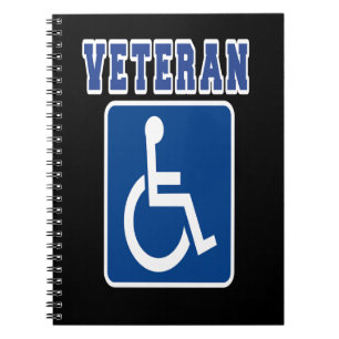 Caderno Espiral Veterano deficiente