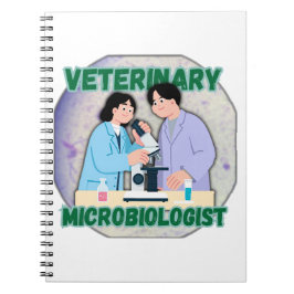 Caderno Espiral Veterinary Microbiologist – Lab Science Design
