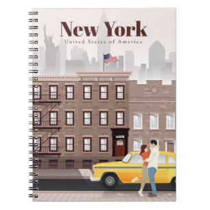 Caderno Espiral Viagem Art Viagem Para Nova Iorque