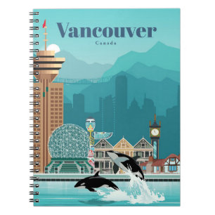 Caderno Espiral Viagem Art Viagem Para Vancouver
