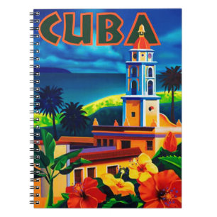 Caderno Espiral Viagem Cuba Vintage