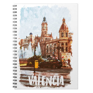 Caderno Espiral Viagem de arquitetura de Espanha Valencia