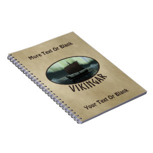 Caderno Espiral Viagem de navio sob luzes de Norte