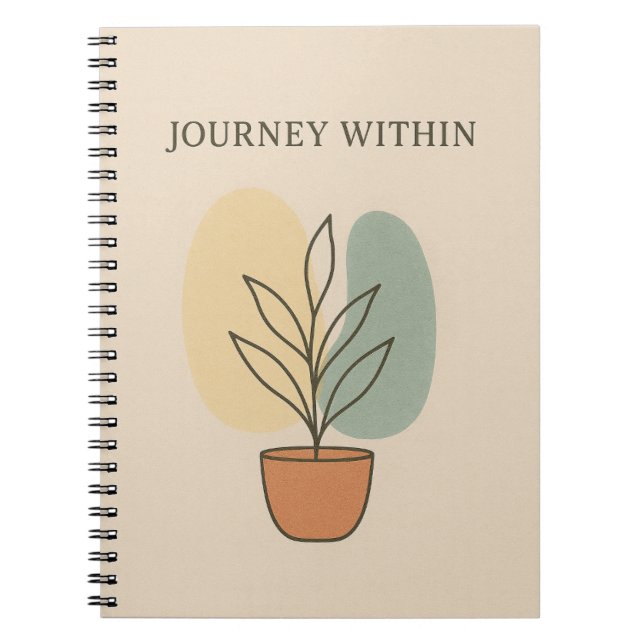 Caderno Espiral Viagem dentro do notebook - Boho Inspiracional (Frente)