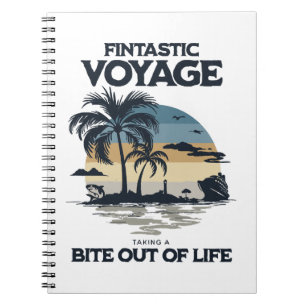Caderno Espiral Viagem Fintástica Dando uma Mordida na Vida