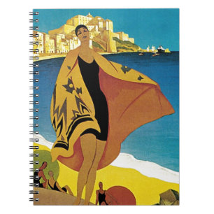 Caderno Espiral Viagem francês Vintage