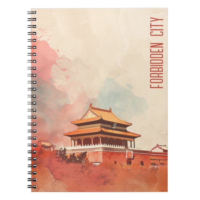 Caderno Espiral Viagem para Cidade Proibida (Frente)